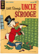 "WALT DISNEY'S UNCLE SCROOGE" COMIC LOT OF 136 ISSUES.