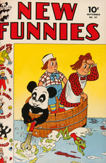 "NEW FUNNIES" BOUND COMICS VOLUME.