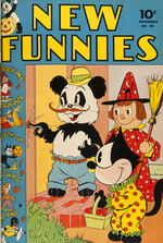 "NEW FUNNIES" BOUND COMICS VOLUME.