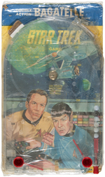 "STAR TREK DOUBLE ACTION BAGATELLE" CARDED GAME.