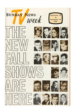 NBC PROMOTIONAL PUZZLE & "TV WEEK" FALL SHOWS MAGAZINE FEATURING STAR TREK & THE MAN FROM U.N.C.L.E.