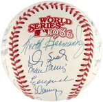 1986 WORLD SERIES CHAMPS NEW YORK METS TEAM-SIGNED BASEBALL.