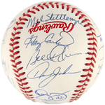 1986 WORLD SERIES CHAMPS NEW YORK METS TEAM-SIGNED BASEBALL.