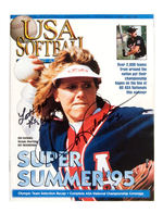 1996 USA OLYMPIC WOMENS SOFTBALL TEAM AUTOGRAPHED MAGAZINE.