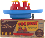 IDEAL "PLASTIC JEEP" & "REVERSING TUG BOAT" BOXED PAIR.