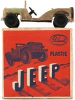 IDEAL "PLASTIC JEEP" & "REVERSING TUG BOAT" BOXED PAIR.