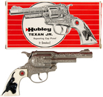 HUBLEY "TEXAN JR." BOXED CAP GUN PAIR.