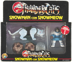 THUNDERCATS SNOWMAN AND SNOWMEOW MINI FIGURES BOXED SET PAIR.