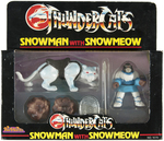 THUNDERCATS SNOWMAN AND SNOWMEOW MINI FIGURES BOXED SET PAIR.