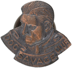 "DOC SAVAGE CLUB" STUD, CARD & RARE ENVELOPE.