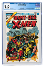 "GIANT-SIZE X-MEN" #1 SUMMER 1975 CGC 9.0 VF/NM (FIRST STORM, NIGHTCRAWLER, COLOSSUS & THUNDERBIRD).