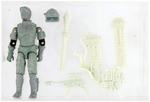 G.I. JOE "SCI-FI" RESIN 1 TO 1 PROTOTYPE AND PRESENTATION ORIGINAL ART BY KURT GROEN.