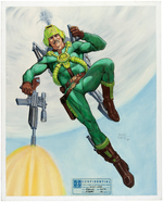 G.I. JOE "MAJOR ALTITUDE" HIGH END PRESENTATION ORIGINAL ART BY RANDY ELLIOTT.