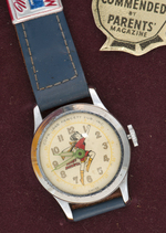 "MARY MARVEL" WATCH IN RARE PLASTIC CASE.