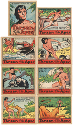 "CARTOON ADVENTURES" COMPLETE "TARZAN" STRIP CARD SUBSET.