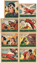 "CARTOON ADVENTURES" COMPLETE "TAILSPIN TOMMY" STRIP CARD SUBSET.