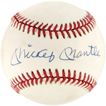 MICKEY MANTLE SINGLE-SIGNED BASEBALL.