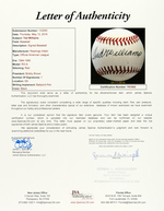 TED WILLIAMS SINGLE-SIGNED BASEBALL.