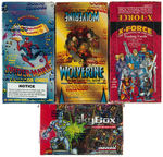 MARVEL COMICS TRADING CARDS FACTORY SEALED FULL DISPLAY BOXES.