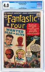 "FANTASTIC FOUR" #7 OCTOBER 1962 CGC 4.0 VG.