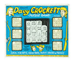 "DAVY CROCKETT" SLIDING TILE PUZZLE ON STORE CARD.