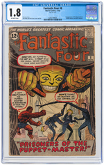 "FANTASTIC FOUR" #8 & #9 CGC PAIR.