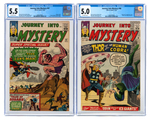 "JOURNEY INTO MYSTERY" #97-100 CGC LOT (FIRST MISTER HYDE & SURTUR).