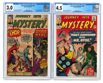 "JOURNEY INTO MYSTERY" #97-100 CGC LOT (FIRST MISTER HYDE & SURTUR).