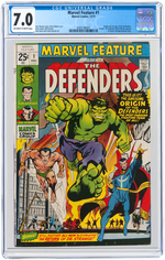 "MARVEL FEATURE" #1-3 CGC TRIO.