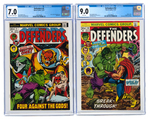 "DEFENDERS" #1-3 & #10 CGC LOT.