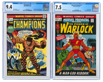 "MARVEL PREMIERE, CHAMPIONS, NOVA" & "WHAT IF?" FIRST ISSUES CGC LOT (FIRST CHAMPIONS & NOVA).