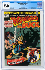 "HOWARD THE DUCK" #1-2 & #13 CGC TRIO.