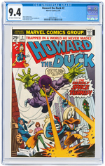 "HOWARD THE DUCK" #1-2 & #13 CGC TRIO.