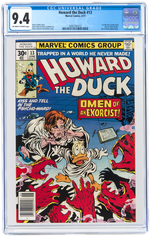 "HOWARD THE DUCK" #1-2 & #13 CGC TRIO.