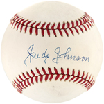 HOF MEMBER & NEGRO LEAGUE LEGEND JUDY JOHNSON SINGLE-SIGNED BASEBALL.