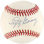 LEFTY GOMEZ SINGLE-SIGNED BASEBALL.