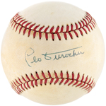 LEO DUROCHER SINGLE-SIGNED BASEBALL.