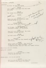 FRAN STRIKER'S PERSONAL LONE RANGER SCRIPT SIGNED BY CLAYTON MOORE.