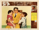 "TO KILL A MOCKINGBIRD" LOBBY CARD & GREGORY PECK SIGNED CHECK.