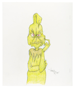 VIRGIL ROSS "HOW THE GRINCH STOLE CHRISTMAS!" GRINCH SPECIALTY ORIGINAL ART.