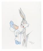 VIRGIL ROSS BUGS BUNNY & BABYFACE FINSTER SPECIALTY ORIGINAL ART.