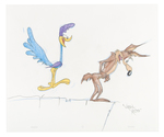 VIRGIL ROSS WILE E. COYOTE & THE ROAD RUNNER SPECIALTY ORIGINAL ART.