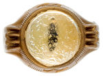 TOM MIX GLOWING TIGER EYE RING FROM 1950 FINAL YEAR OF HIS PREMIUMS.