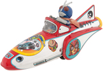 KAMEN RIDER BOXED FRICTION ROCKETSHIP.