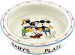RARE & EXCEPTIONAL MICKEY MOUSE PARAGON CHINA "BABY'S PLATE."