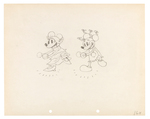 MICKEY & MINNIE MOUSE "MICKEY'S MELLERDRAMMER" ORIGINAL PRODUCTION DRAWING.