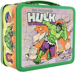 "THE INCREDIBLE HULK" UNUSED METAL LUNCHBOX WITH THERMOS.