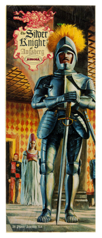 AURORA "THE SILVER KNIGHT OF AUGSBERG" FACTORY SEALED BOXED MODEL KIT.