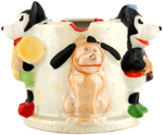 "MICKEY MOUSE - PLUTO THE PUP - MINNIE MOUSE" CHINA ASHTRAY.