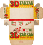 "3D TARZAN" TOPPS GUM CARD DISPLAY BOX WOODY GELMAN FILE COPY.